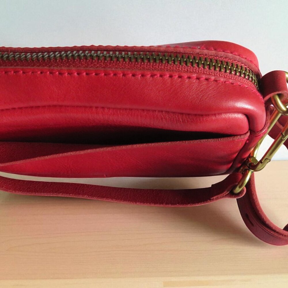 J.Crew - Leather Mini Crossbody Bag (Red) - EUC - Picture 16 of 16